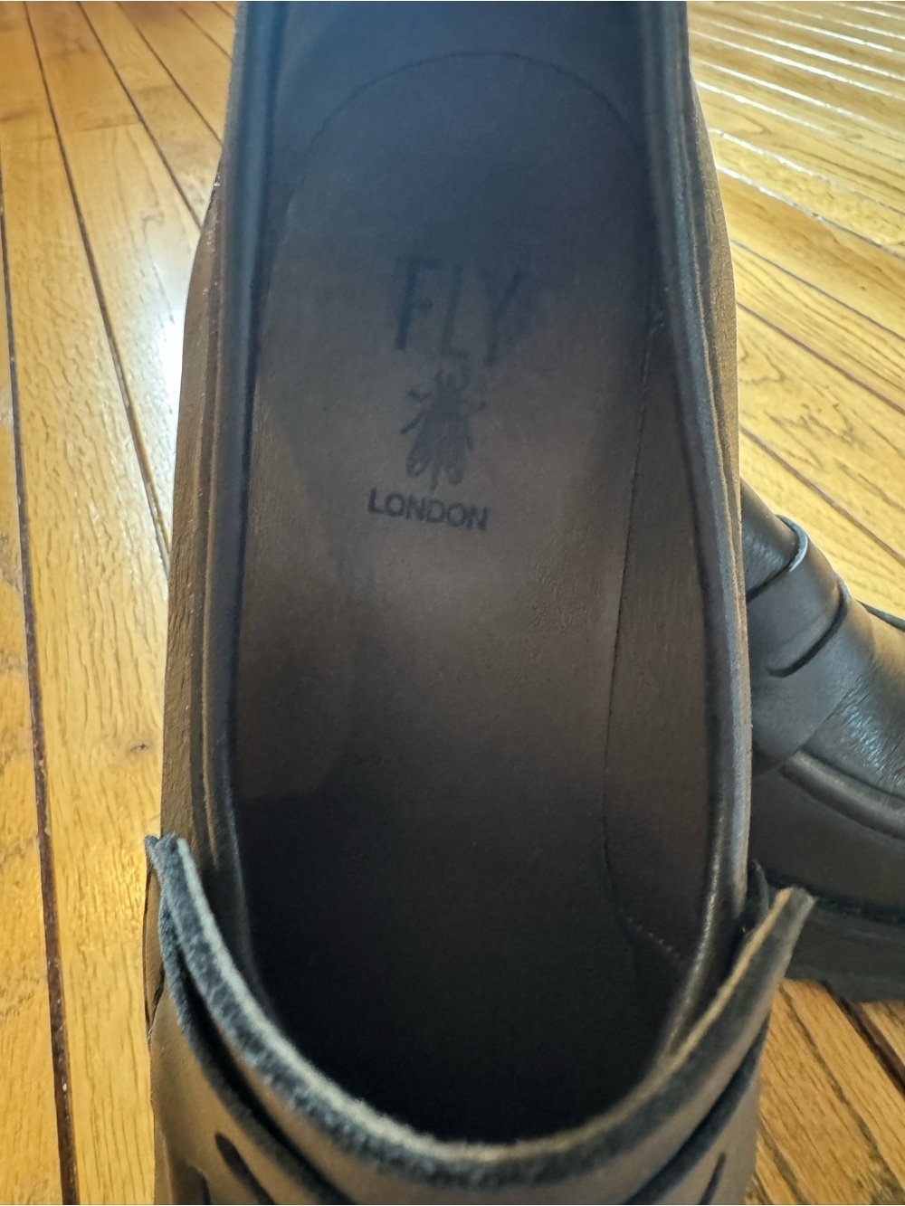 Fly London Toky Platform Penny Loafers (also referred to as the Muly model). - Picture 7 of 12